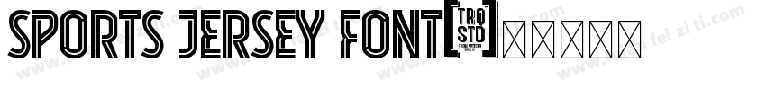 Sports Jersey Font字体转换